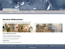 Tablet Screenshot of praxiscarolinewackernagel.ch